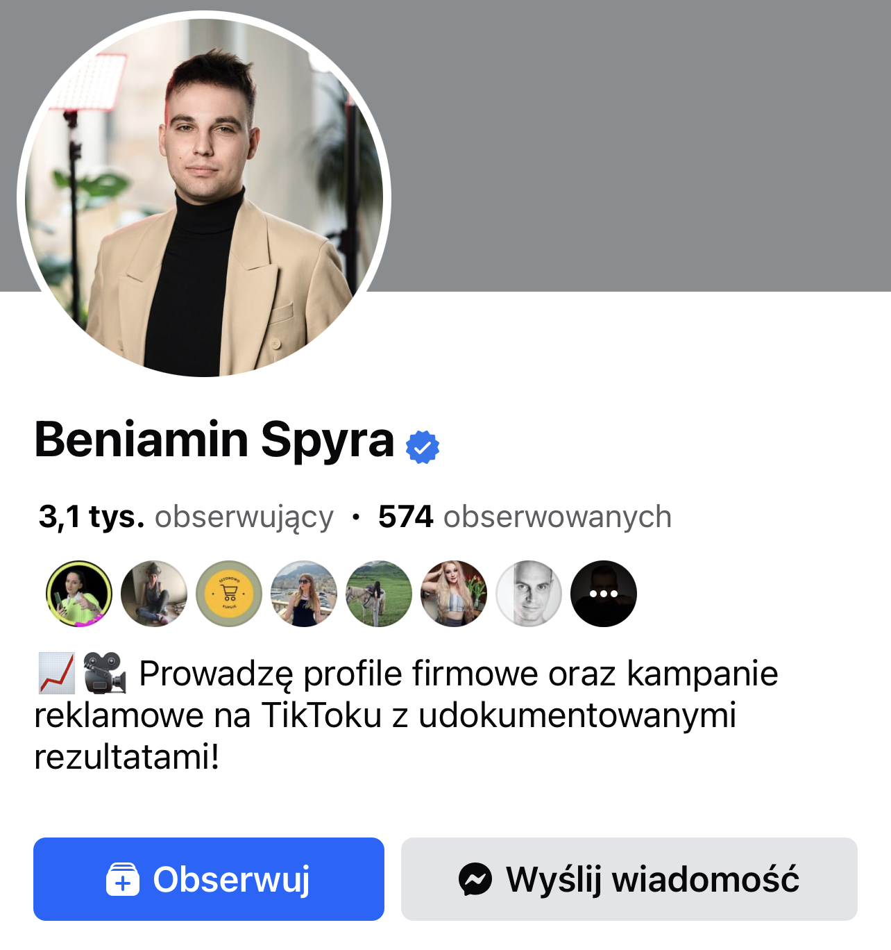 Beniamin Spyra Facebook