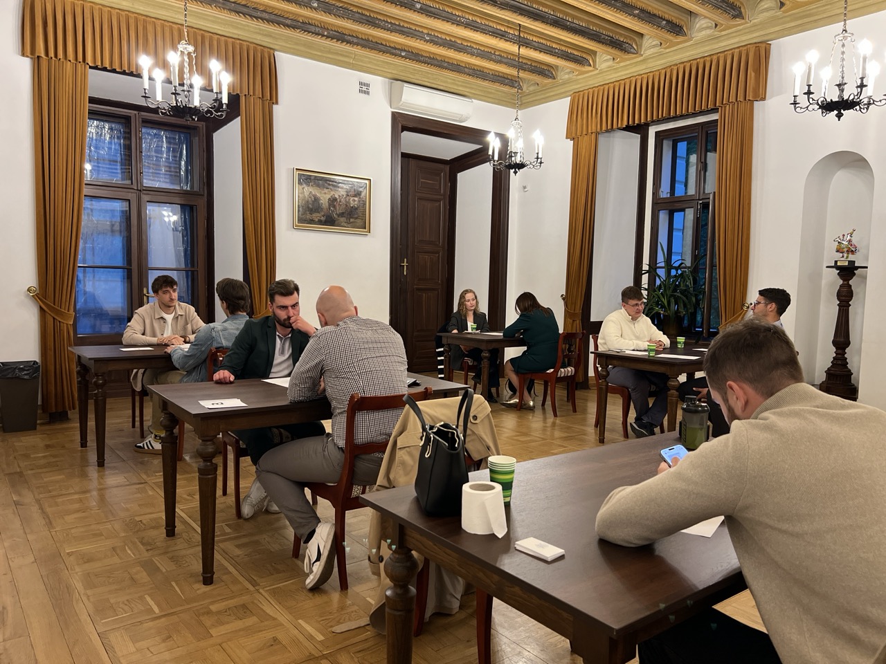 Uczestnicy mastermindu przedsiębiorców w Willi Decjusza, Kraków