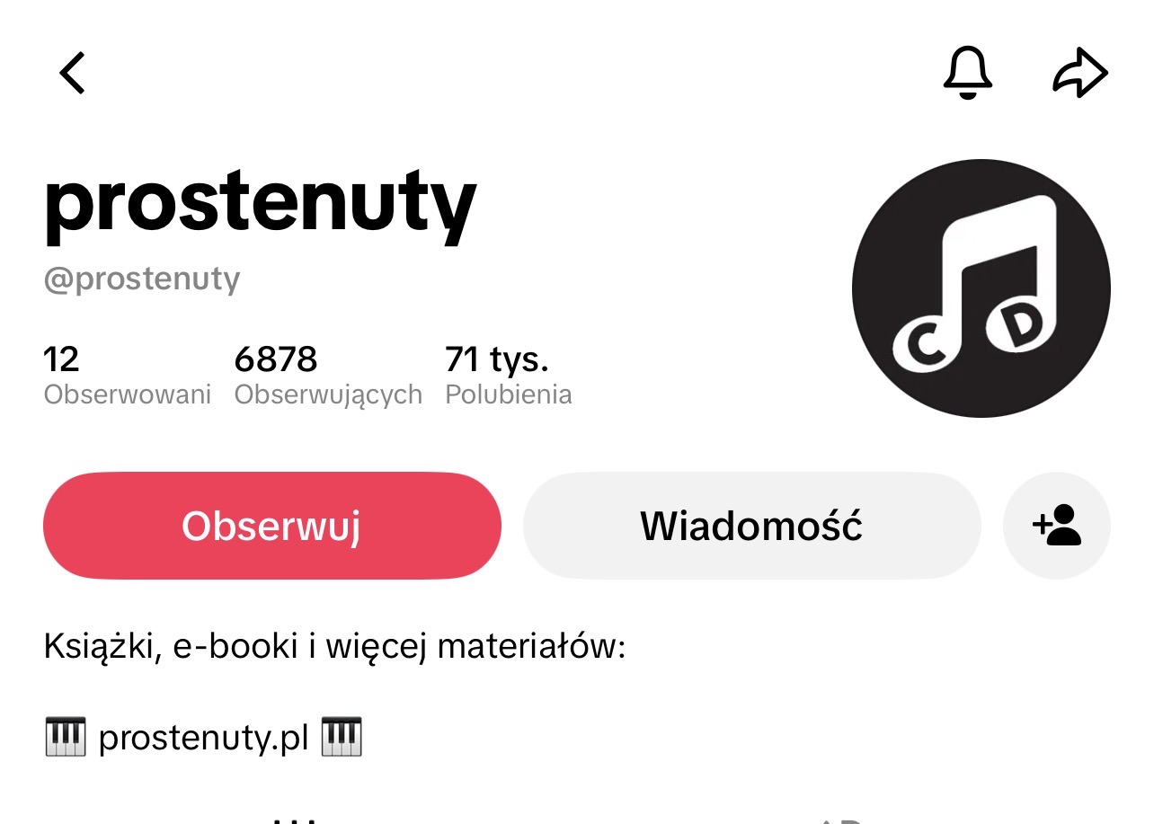 Profil ProsteNuty na TikToku: nazwa, zdjęcie profilowe i liczba obserwujących