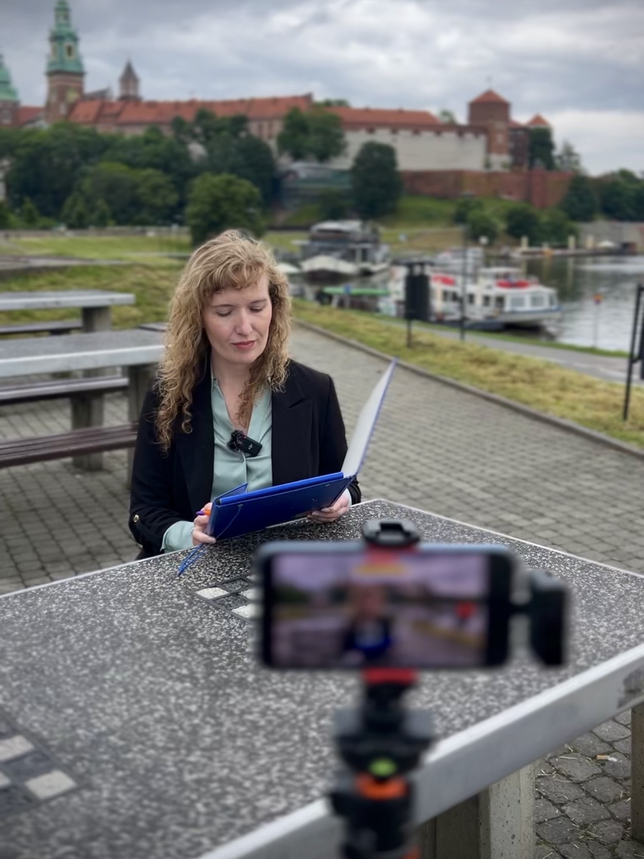 Nagranie z aktorką